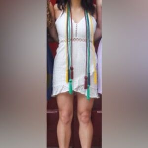 Blue Blush White Dress